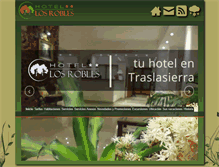 Tablet Screenshot of hotellosrobles.com.ar
